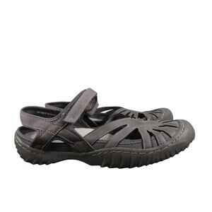 J Sport by Jambu Shoes Womens 9 Sandals Closed Toe Adjustable Sport Comfort Gray